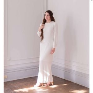 2X White Long sweater dress NWT